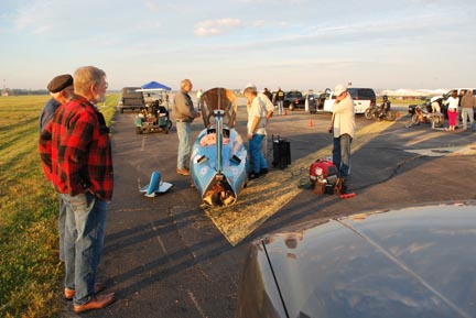 Chuk's Bonneville Car at the Ohio Mile